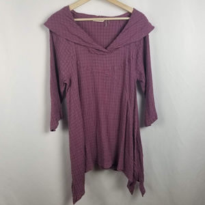 Soft Surroundings Tunic Lagenlook Purple